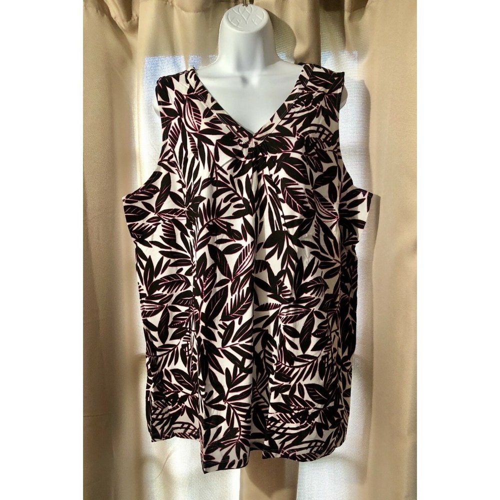 Woman Within plus size  Floral tank top